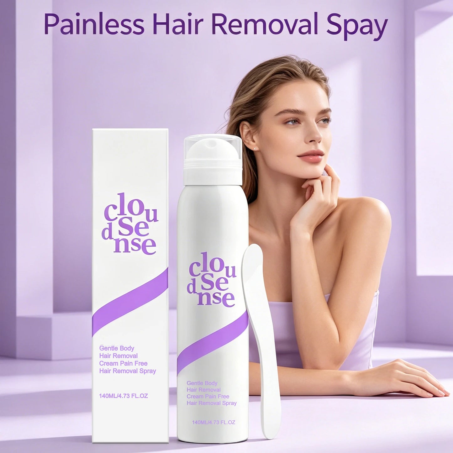 Painless Hair Removal Spray Fast Acting Reduce Skin Redness Hair Growth Inhibitor Face Arm Body Personal Care Hair Remover Mist